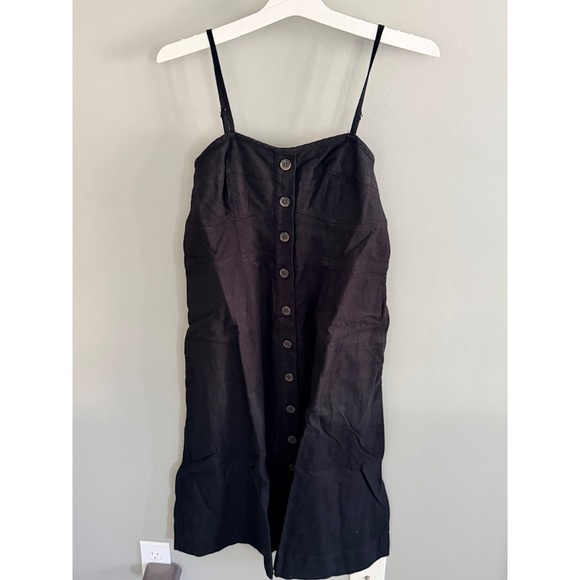 Universal Thread Dresses & Skirts - Universal Thread Womens Button Front Mini Dress Black Smocked Back Size M NWT